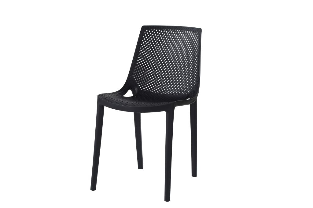 Silla Exterior Línea E Color Negro Para Sala De Estar